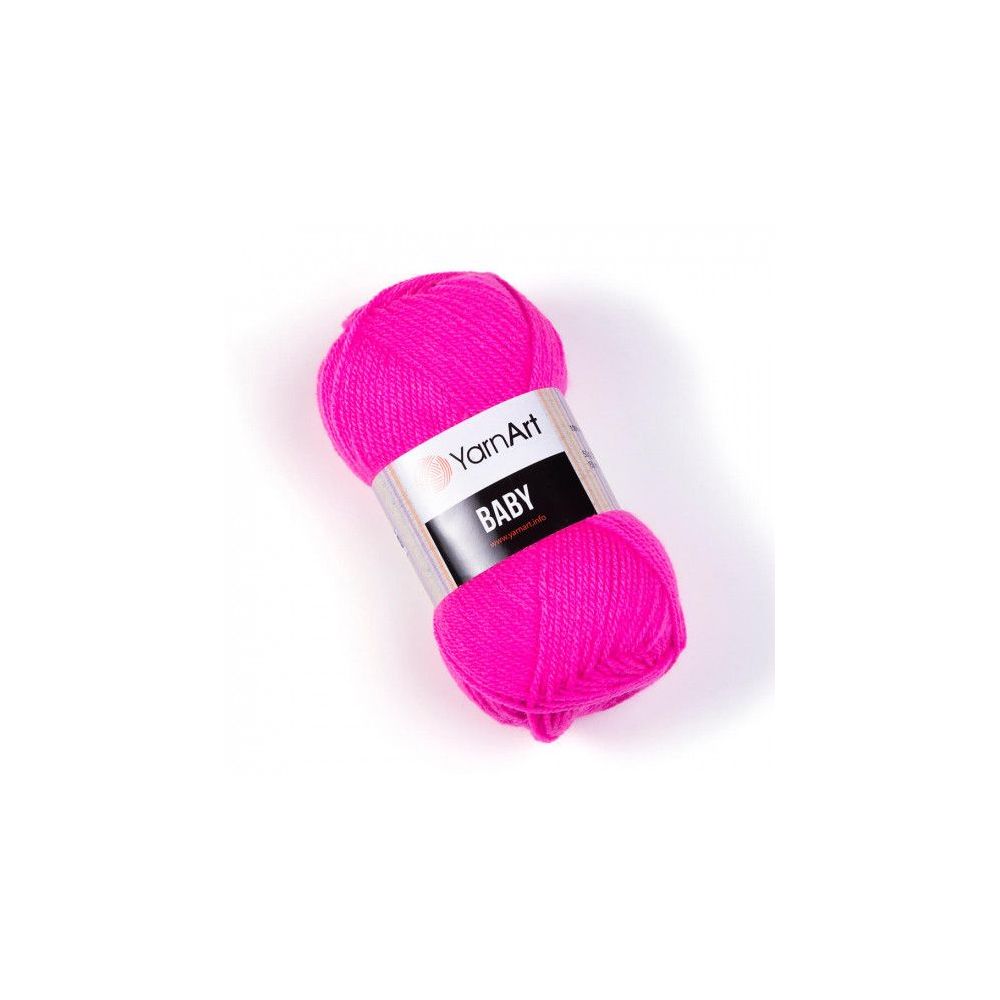 Yarn YarnАrt Baby bright pink (174)