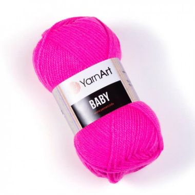 Yarn YarnАrt Baby bright pink (174)