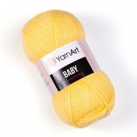 Yarn YarnАrt Baby soft yellow (315)
