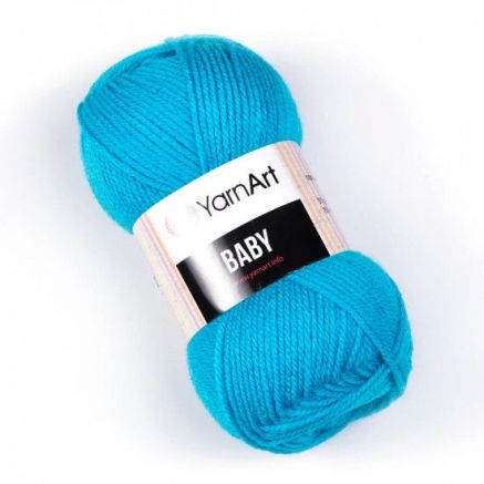 Yarn YarnАrt Baby bright blue (552)