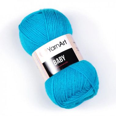 Yarn YarnАrt Baby bright blue (552)