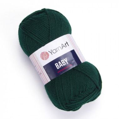 Yarn YarnАrt Baby dark green (590)