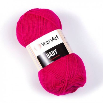 Yarn YarnАrt Baby bright raspberry (8041)