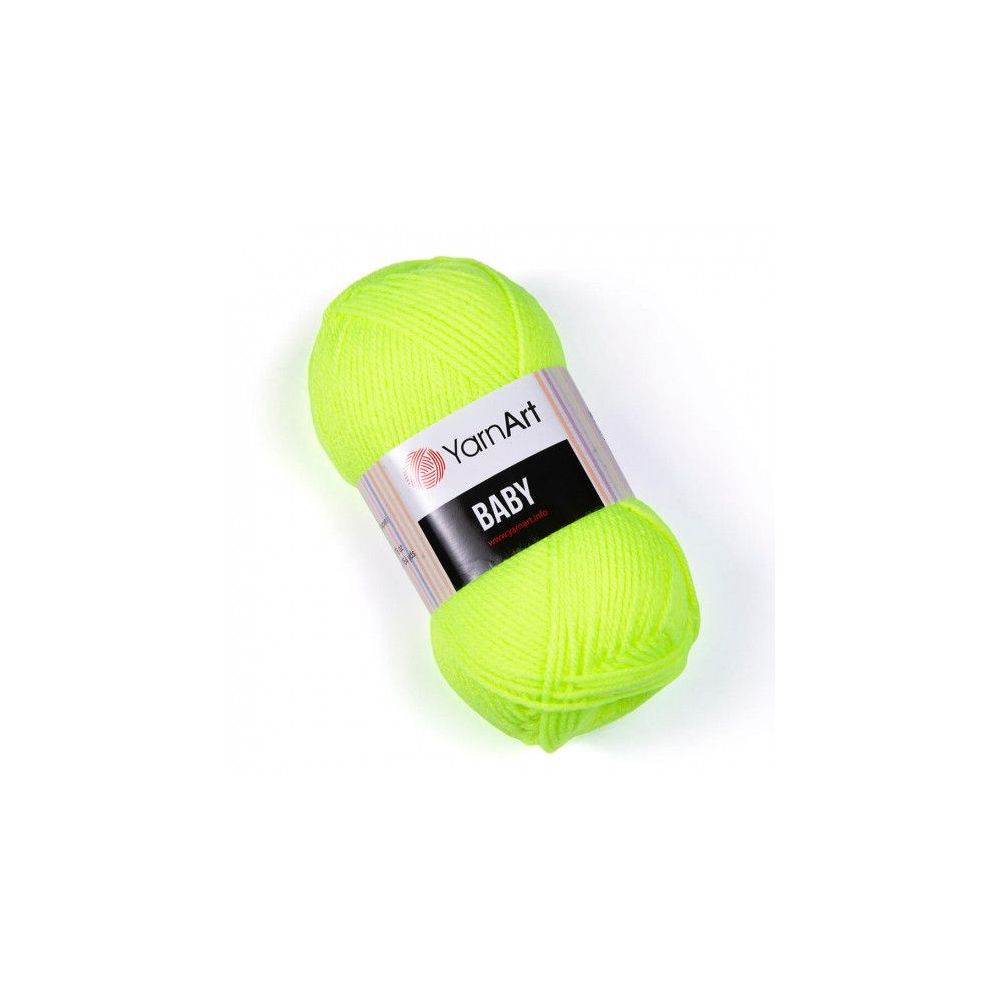 Yarn YarnАrt Baby bright green neon (8232) Yarn YarnАrt Baby bright green neon (8232)