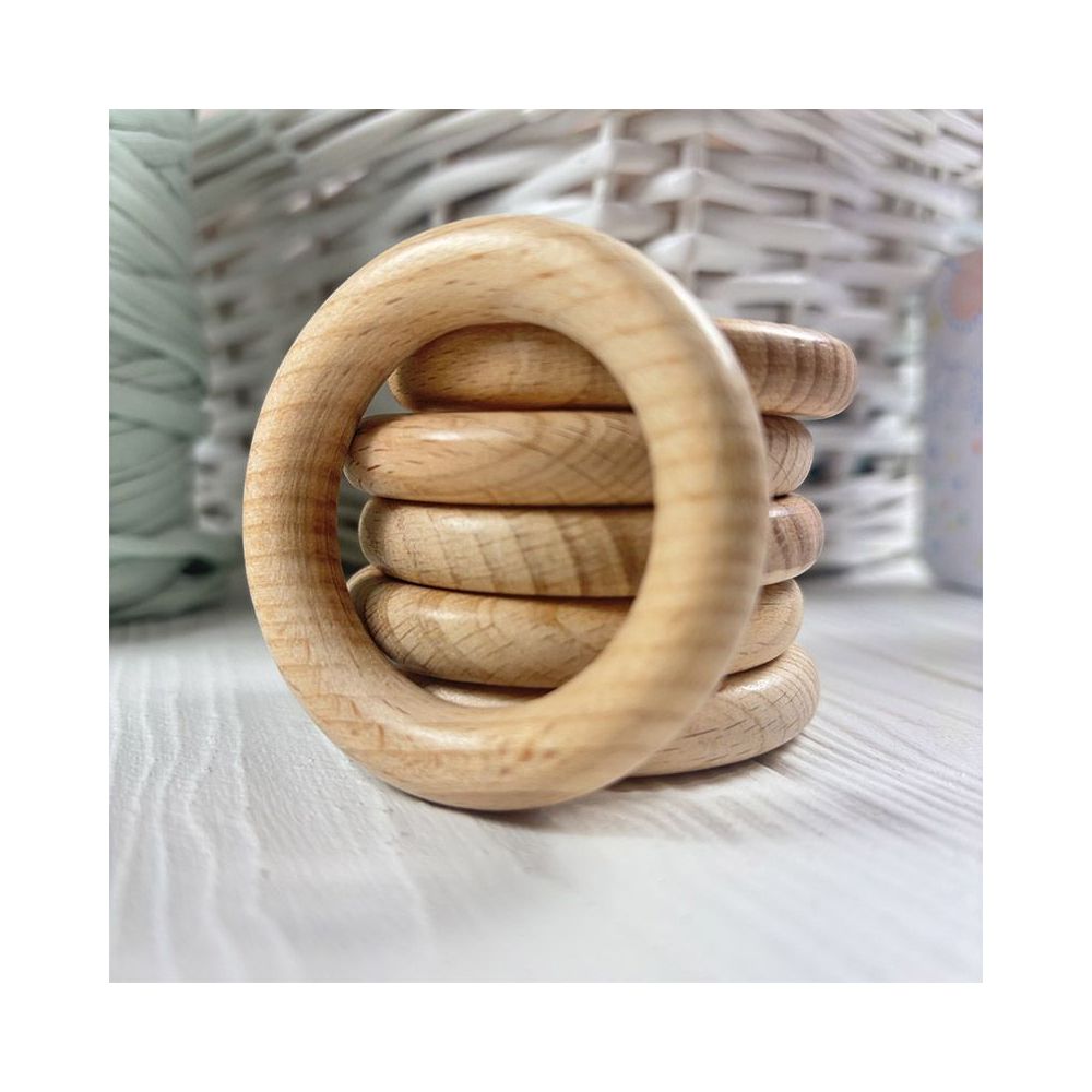Wooden ring for macrame Ø 60 mm - beech Premium