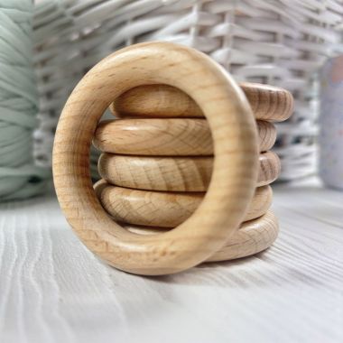 Wooden ring for macrame Ø 60 mm - beech Premium