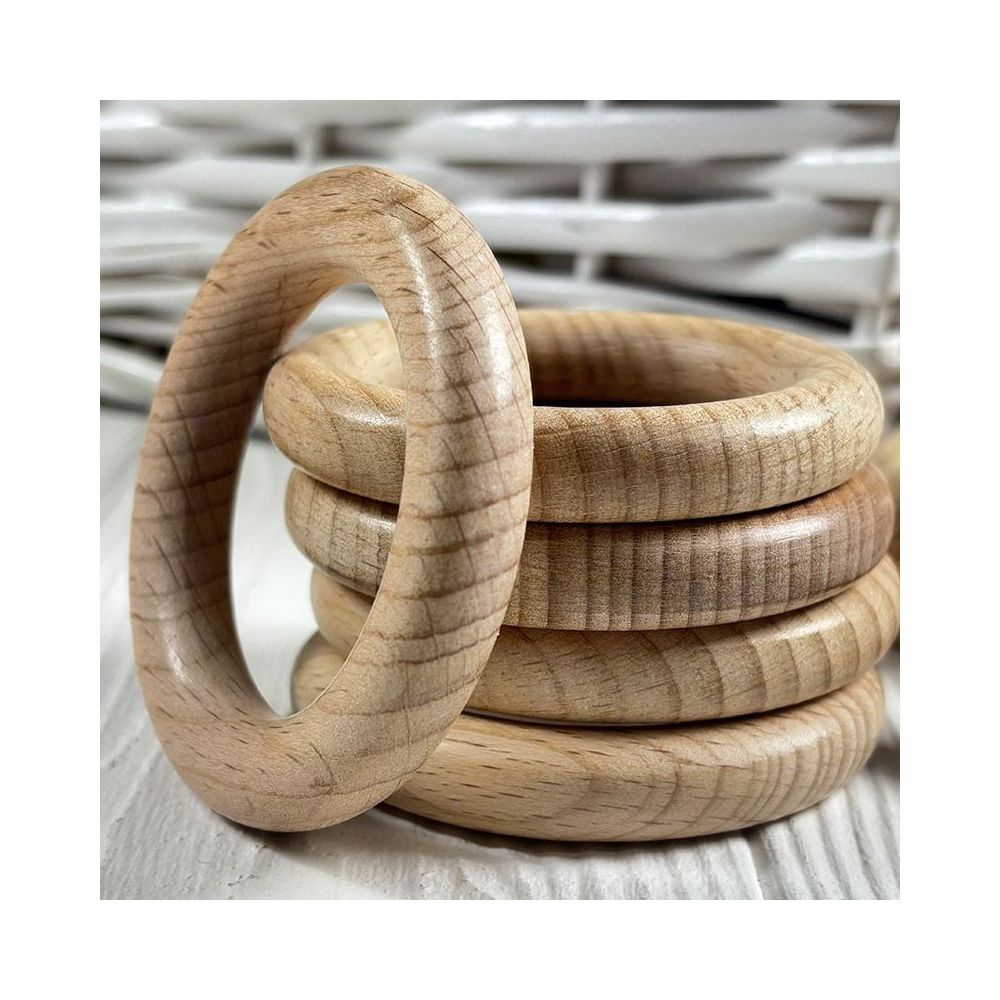 Wooden ring for macrame Ø 60 mm - beech Premium
