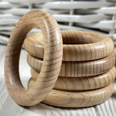 Wooden ring for macrame Ø 60 mm - beech Premium