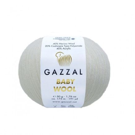 Yarn Gazzal Baby Wool white (801)