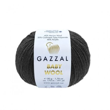 Yarn Gazzal Baby Wool black (803)
