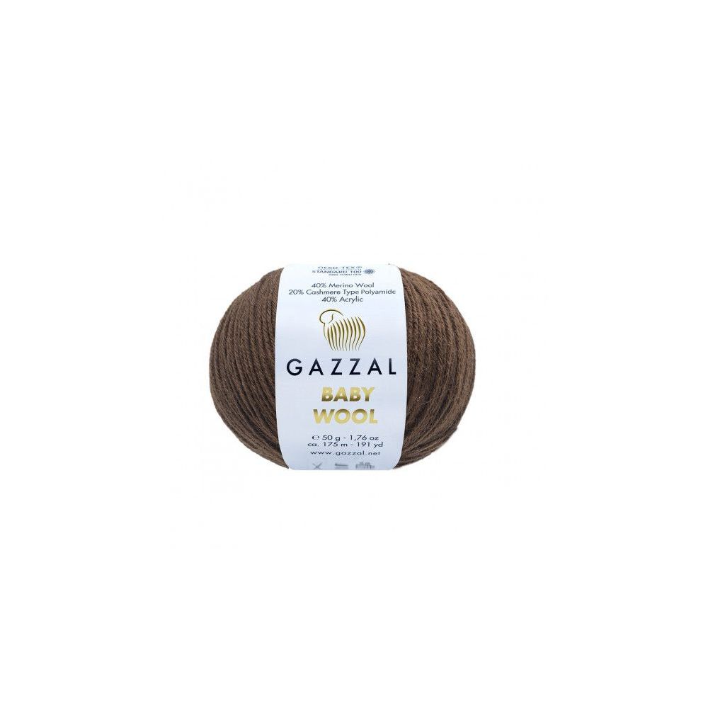 Yarn Gazzal Baby Wool chocolate (807) Yarn Gazzal Baby Wool chocolate (807)