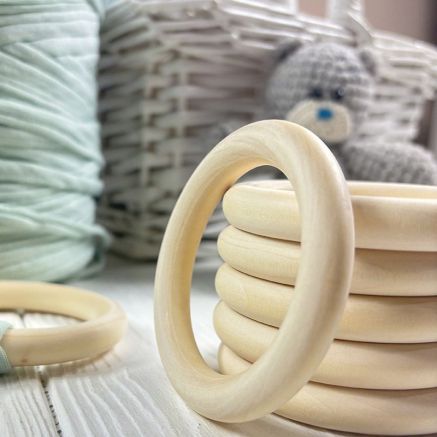 Wooden ring for macrame Ø 70 mm