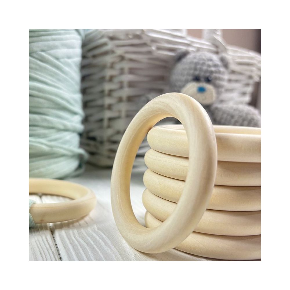 Wooden ring for macrame Ø 70 mm