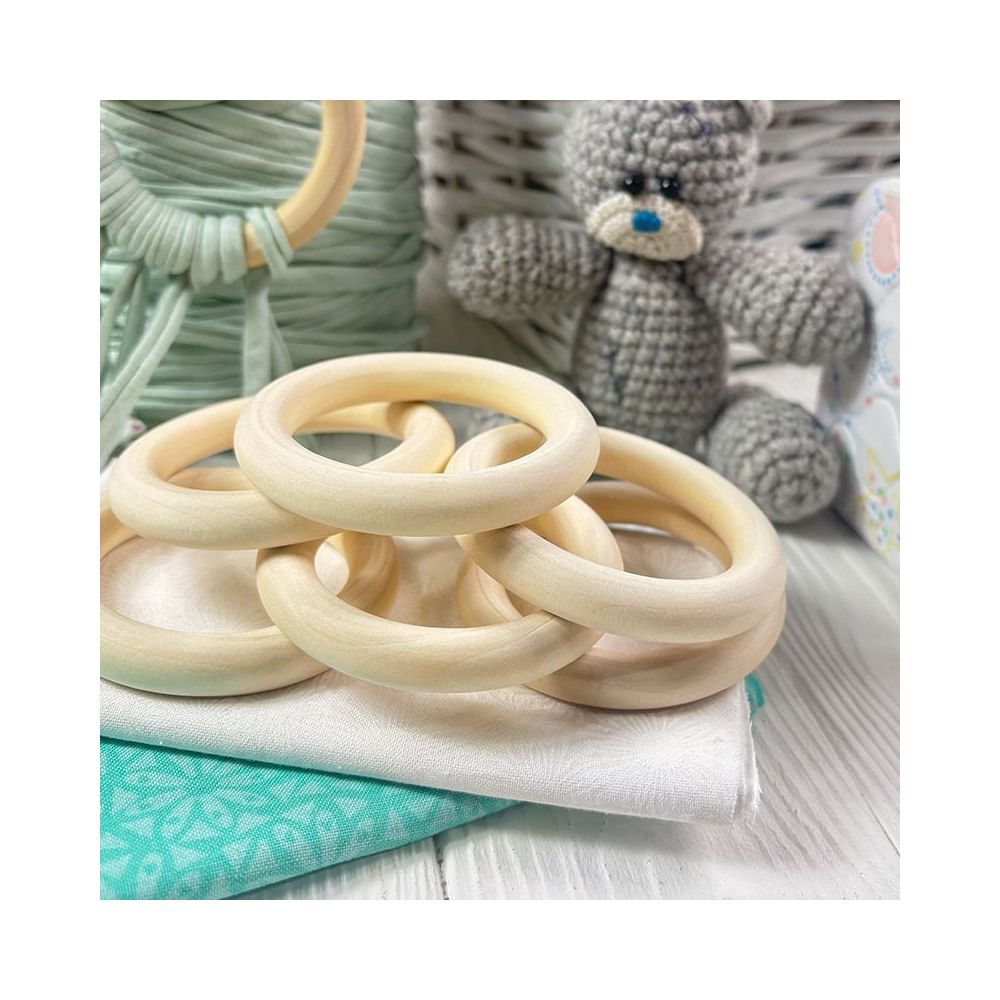 Wooden ring for macrame Ø 70 mm