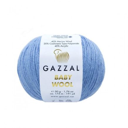 Yarn Gazzal Baby Wool blue (813)