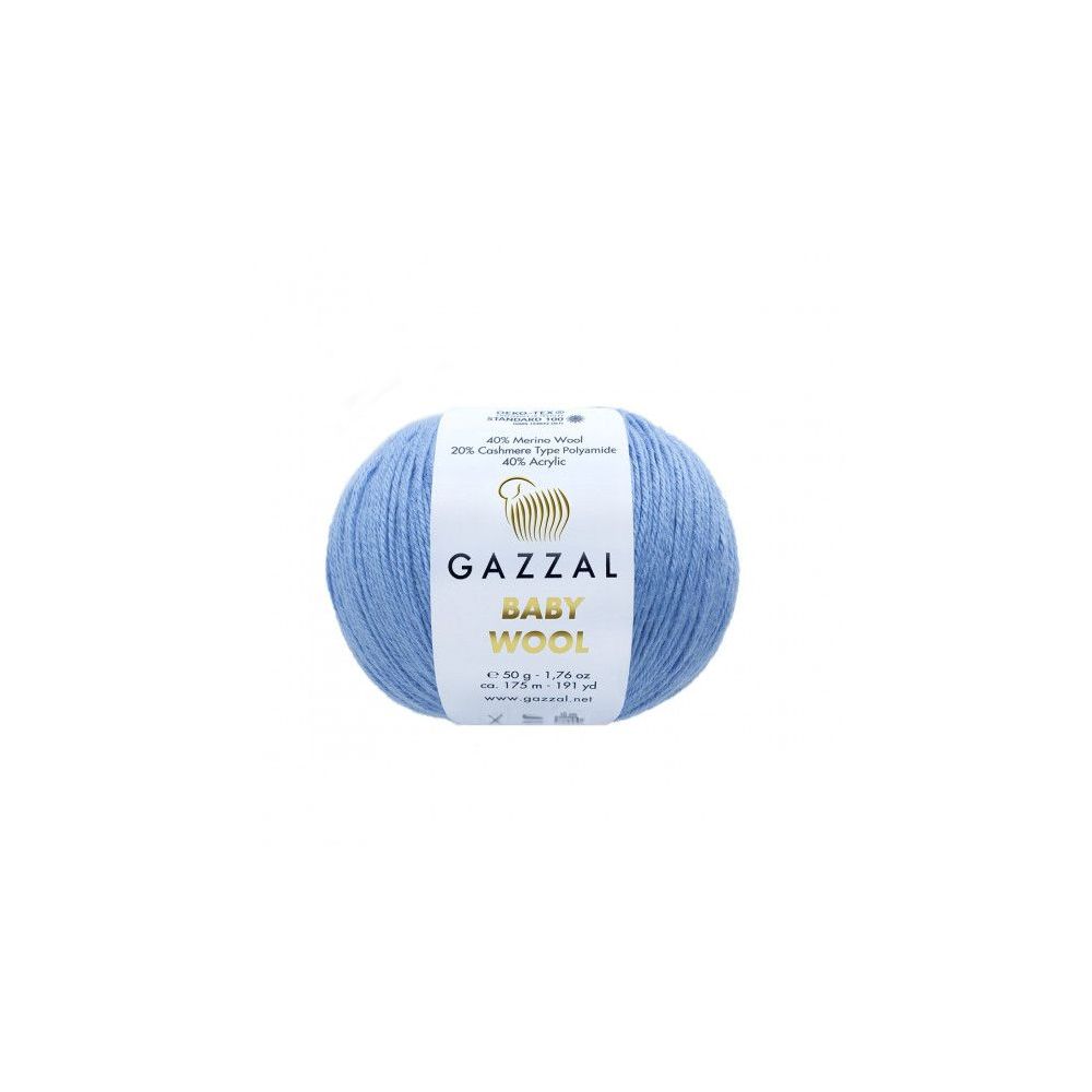 Yarn Gazzal Baby Wool blue (813) Yarn Gazzal Baby Wool blue (813)
