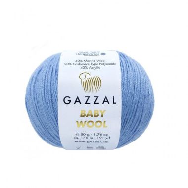 Пряжа Gazzal Baby Wool голубой (813)