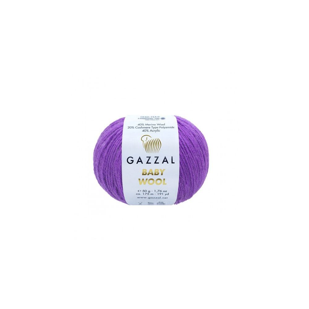 Пряжа Gazzal Baby Wool фіолетовий (815) Пряжа Gazzal Baby Wool фіолетовий (815)