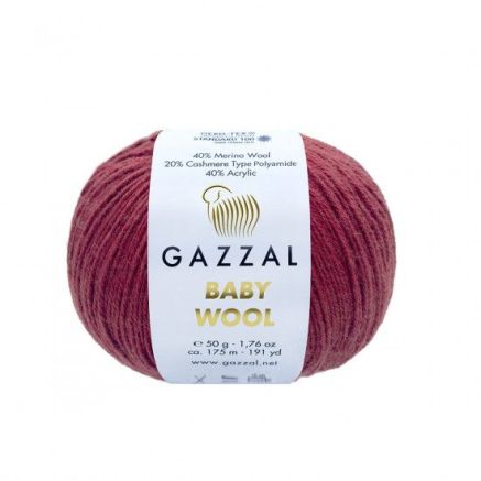 Yarn Gazzal Baby Wool burgundy (816)