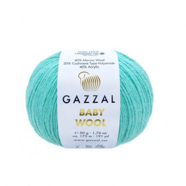 Пряжа Gazzal Baby Wool бирюзовый (820)