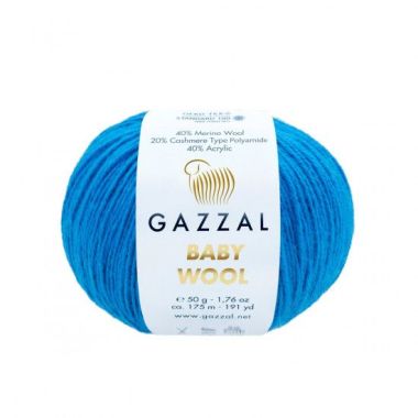 Пряжа Gazzal Baby Wool яркий синий (830)