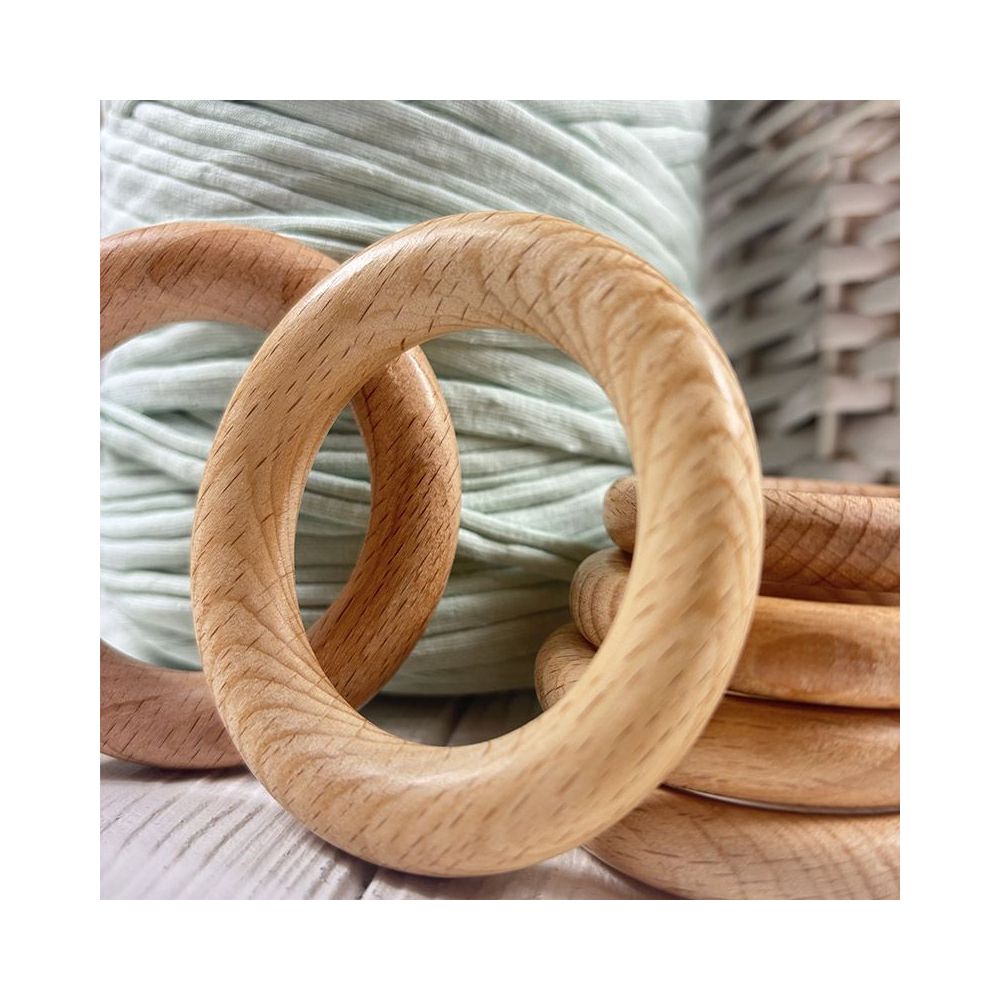 Wooden ring for macrame Ø 70 mm - beech Premium Wooden ring for macrame Ø 70 mm - beech Premium