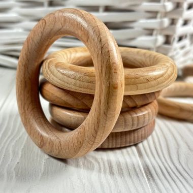 Wooden ring for macrame Ø 70 mm - beech Premium