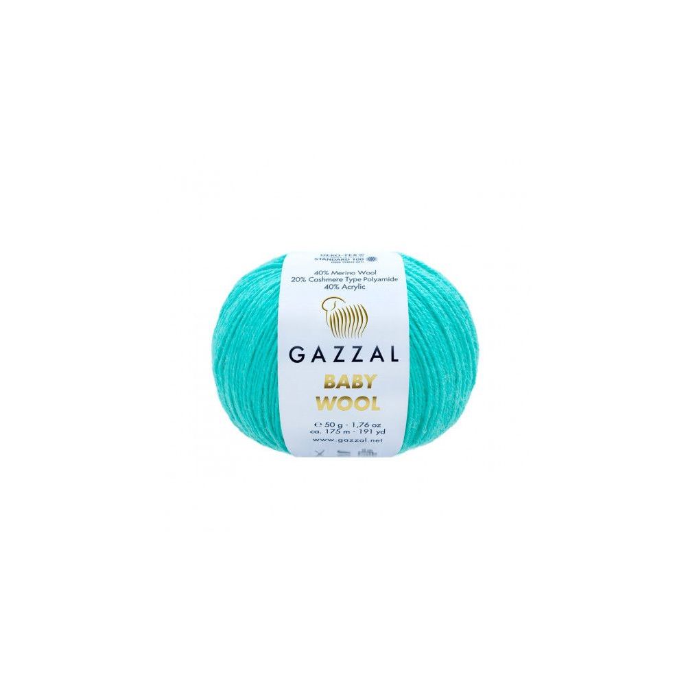 Yarn Gazzal Baby Wool tiffany (832) Yarn Gazzal Baby Wool tiffany (832)