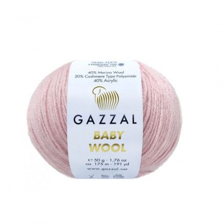 Yarn Gazzal Baby Wool soft pink (836)