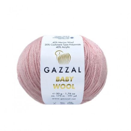 Yarn Gazzal Baby Wool dusty rose (845)