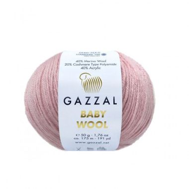 Yarn Gazzal Baby Wool dusty rose (845)