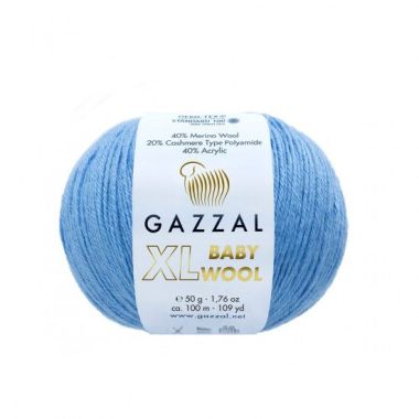 Пряжа Gazzal Baby Wool XL блакитний (813)