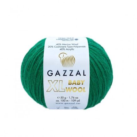 Yarn Gazzal Baby Wool XL green (814)