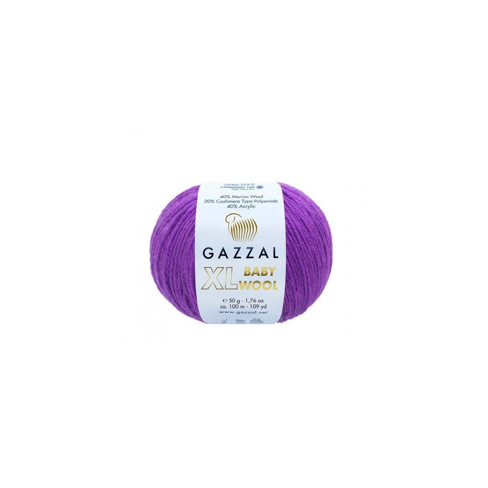 Пряжа Gazzal Baby Wool XL сирень (815) Пряжа Gazzal Baby Wool XL сирень (815)
