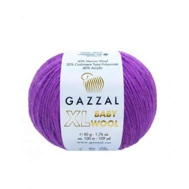 Пряжа Gazzal Baby Wool XL сирень (815)