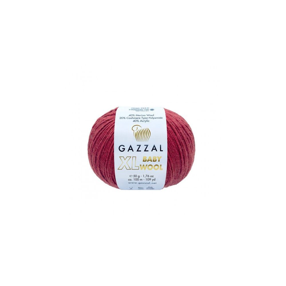 Пряжа Gazzal Baby Wool XL бордовый (816) Пряжа Gazzal Baby Wool XL бордовый (816)