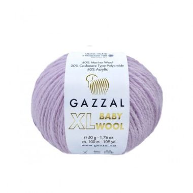 Пряжа Gazzal Baby Wool XL светло-лиловый (823)