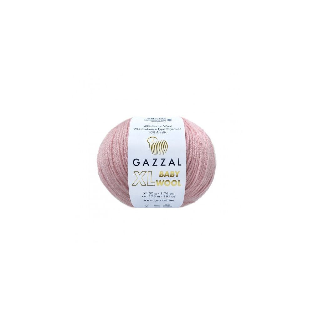 Пряжа Gazzal Baby Wool XL рожевий (828) Пряжа Gazzal Baby Wool XL рожевий (828)