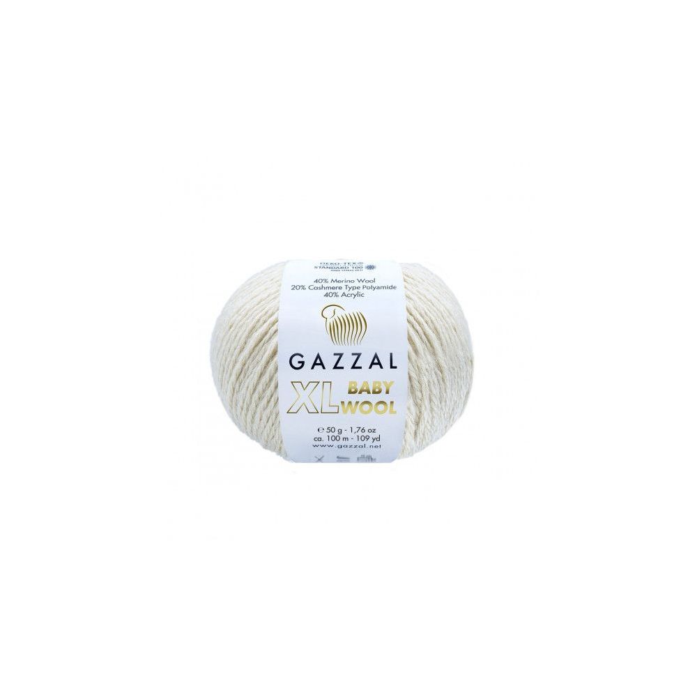 Пряжа Gazzal Baby Wool XL песочный (829) Пряжа Gazzal Baby Wool XL песочный (829)
