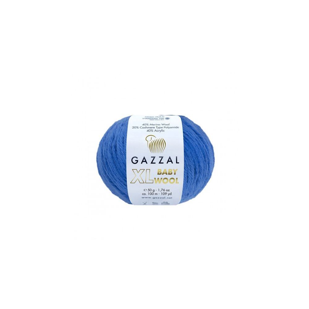 Пряжа Gazzal Baby Wool XL синий (830) Пряжа Gazzal Baby Wool XL синий (830)