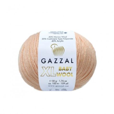 Пряжа Gazzal Baby Wool XL персиковий (834)