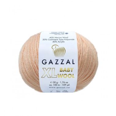 Yarn Gazzal Baby Wool XL peach (834)