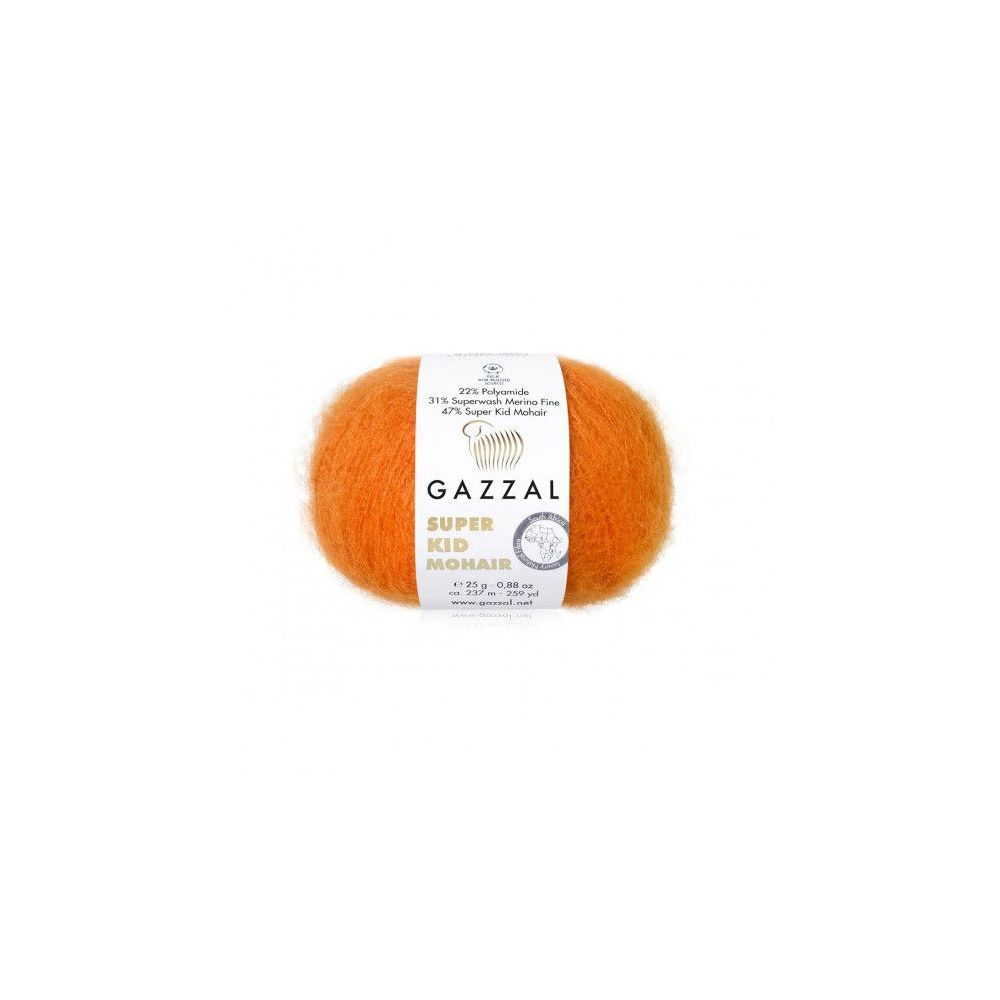 Пряжа Gazzal Super Kid Mohair тыква (64429) Пряжа Gazzal Super Kid Mohair тыква (64429)
