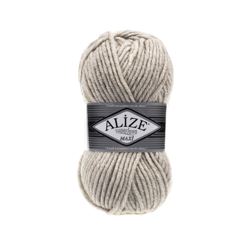 Пряжа Alize Superlana Maxi нежный беж (152) Пряжа Alize Superlana Maxi нежный беж (152)