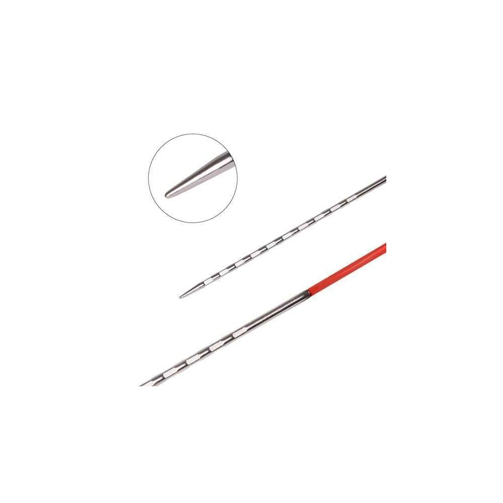 Addi Novel Circular Knitting Needles with Square Section, Brass 50 cm, 4 mm (717-7/4-50)