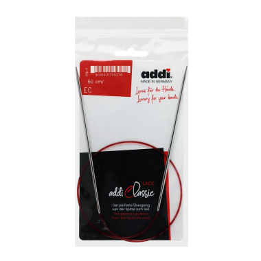 Addi Premium Lace Circular Knitting Needles with Extended Tip, 60 cm, 5.5 mm 775-7/5.5-60