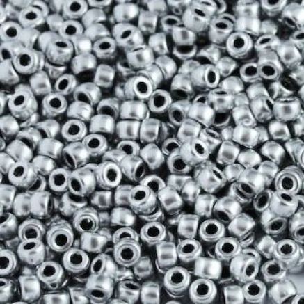 Preciosa beads №10/0, 50 g, metallic silver (01700/587)