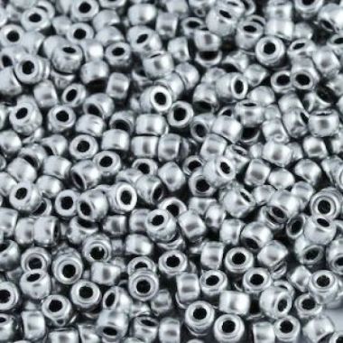 Preciosa beads №10/0, 50 g, metallic silver (01700/587)