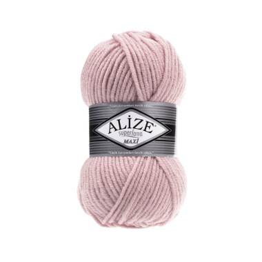 Пряжа Alize Superlana Maxi рожева пудра (161)