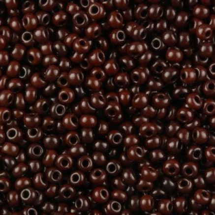 Preciosa beads №10/0, 50 g, natural dark brown (13780/213)